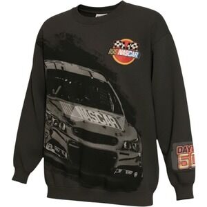 NASCAR Daytona 500 Crewneck Sweatshirt Mens Medium Gray Freeze Graphic Pullover